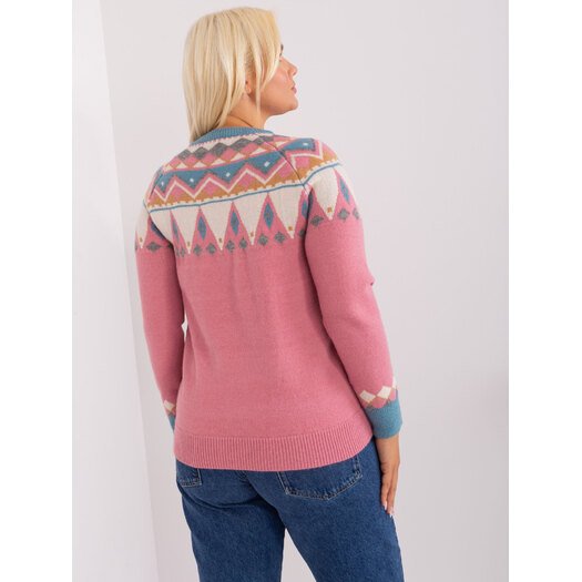 Sweter-PM-SW-PM837.31X-ciemny różowy