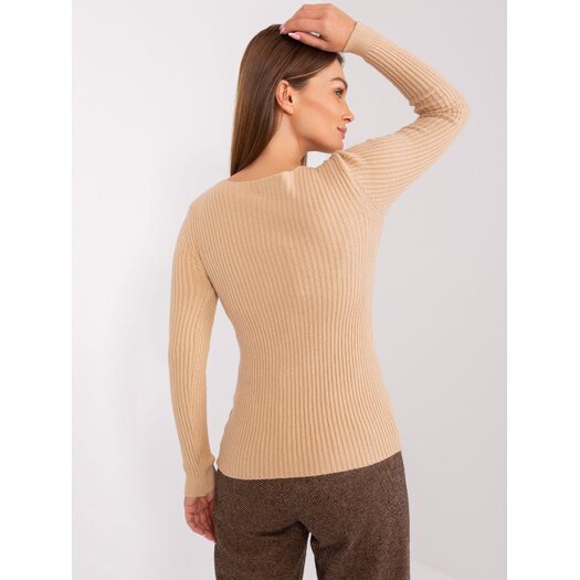 Sweter-PM-SW-WJ92927A.31-camelowy