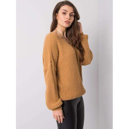 Sweter-TW-SW-BI-19710.11-camelowy