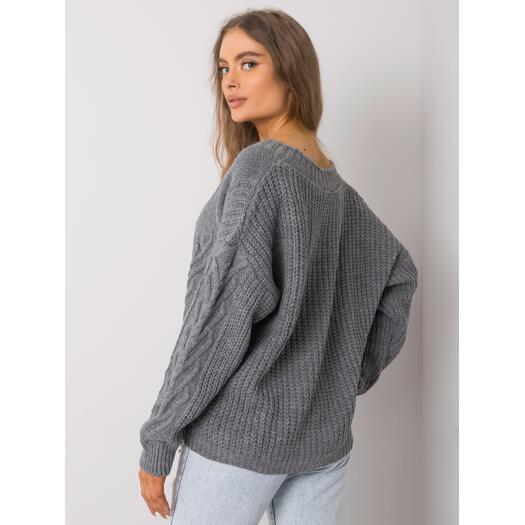 Sweter-TW-SW-BI-22022.97-ciemny szary