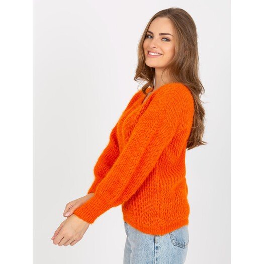 Sweter-TW-SW-BI-9029.84-pomarańczowy