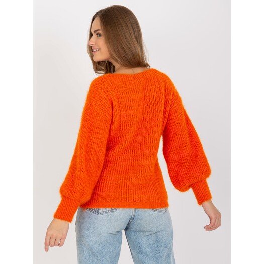 Sweter-TW-SW-BI-9029.84-pomarańczowy