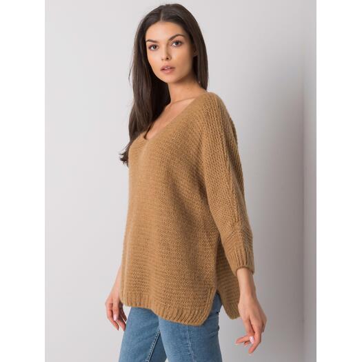 Sweter-TW-SW-BI-J1001.06-camelowy