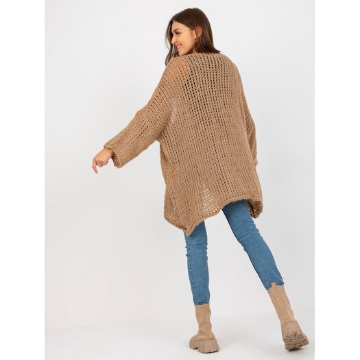 Sweter-TW-SW-BI-M2202.29X-ciemny bezowy