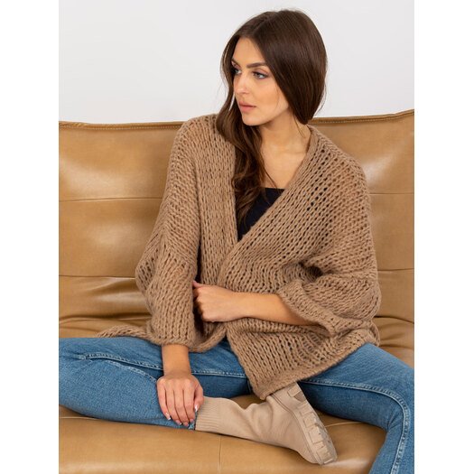 Sweter-TW-SW-BI-M2202.29X-ciemny bezowy