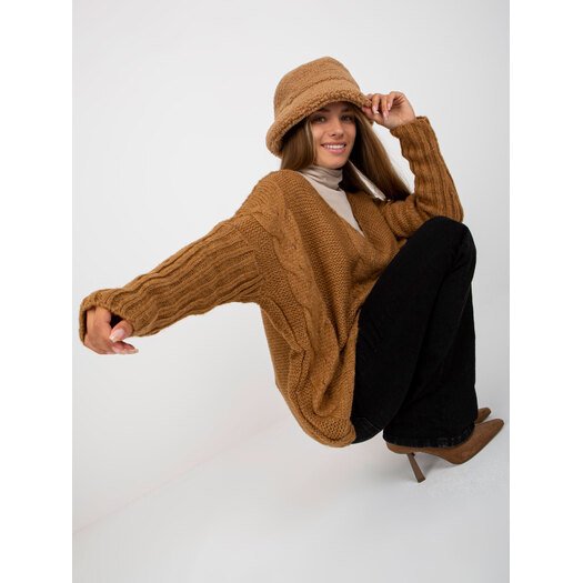 Sweter-TW-SW-BI-M903.33X-camelowy