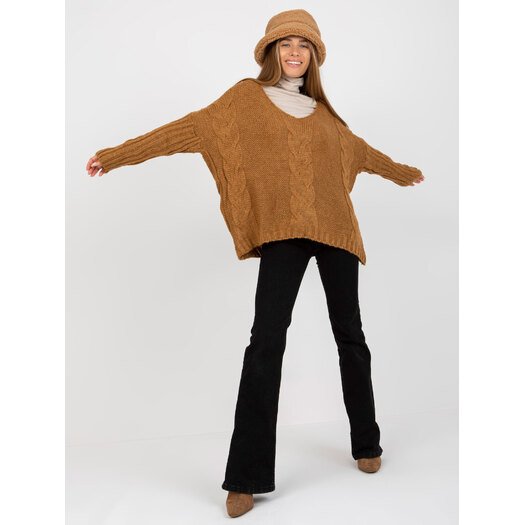 Sweter-TW-SW-BI-M903.33X-camelowy