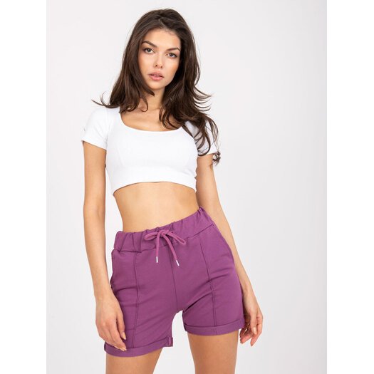 Šortai-FA-SN-6283.88P-Tamsiai violetinė