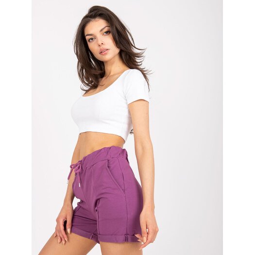 Šortai-FA-SN-6283.88P-Tamsiai violetinė
