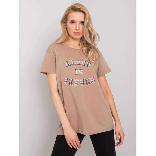 T-shirt-FA-TS-6892.88-ciemny bezowy