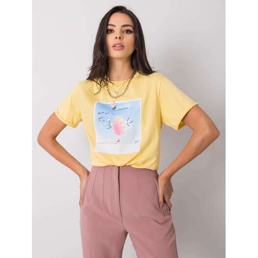 T-shirt-PM-TS-SS21CA59.01P-żółty