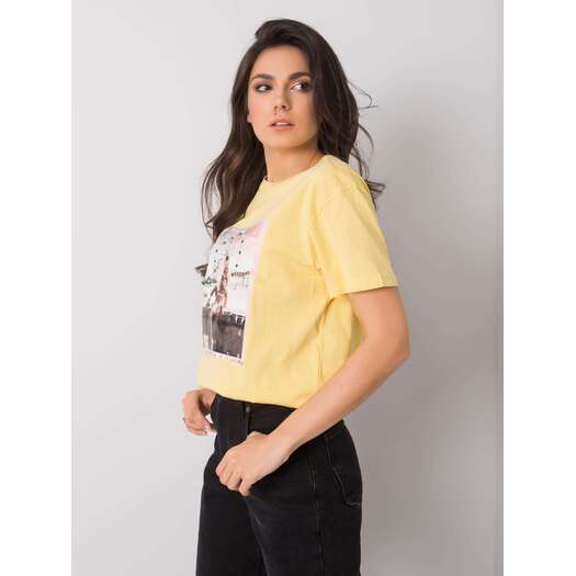 T-shirt-PM-TS-SS21TX41.20-żółty