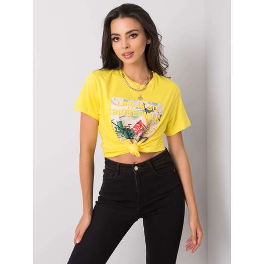 T-shirt-PM-TS-SS21TX58.12-żółty