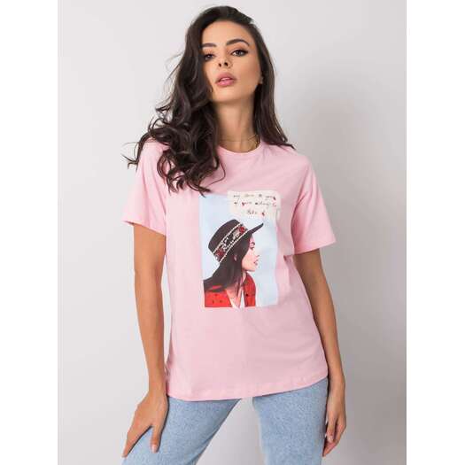 T-shirt-PM-TS-SS21TX64.32-różowy