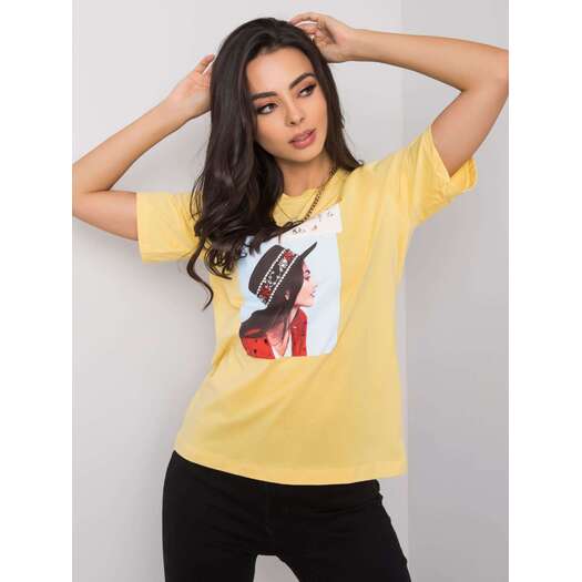 T-shirt-PM-TS-SS21TX64.32-żółty