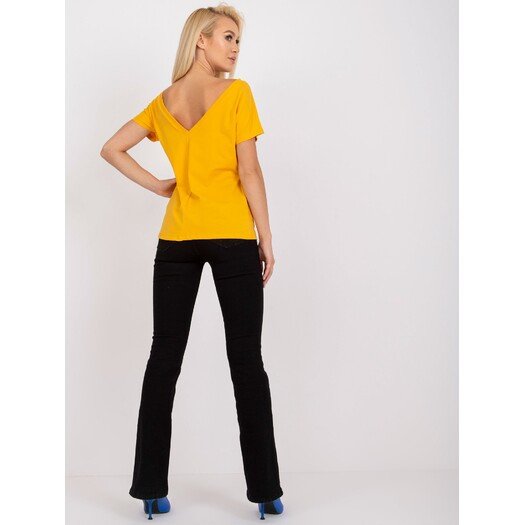 T-shirt-RV-TS-4662.86-ciemny żółty