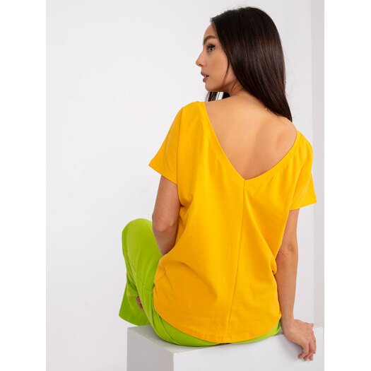 T-shirt-RV-TS-4662.86-ciemny żółty