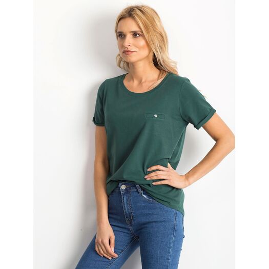 T-shirt-RV-TS-4838.17P-ciemny zielony