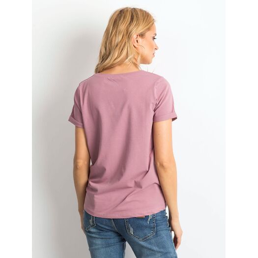 T-shirt-RV-TS-4838.54P-ciemny różowy
