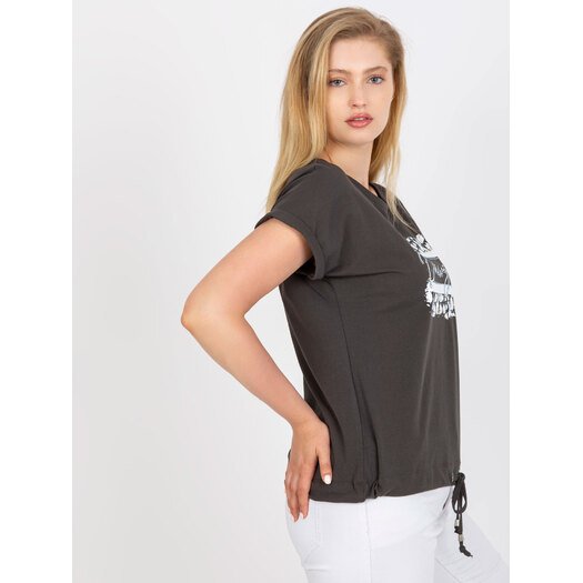 T-shirt-RV-TS-7657.68P-ciemny khaki