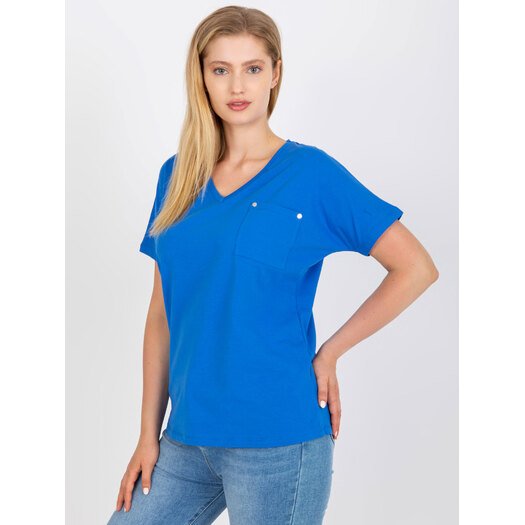 T-shirt-RV-TS-7910.25P-ciemny niebieski