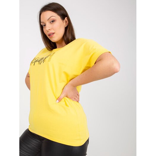 T-shirt-RV-TS-7919.01X-żółty